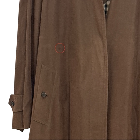 Burberry Women's M/L Trench Coat Nova Check Long Belted Chocolate Brown - Picture 10 of 10